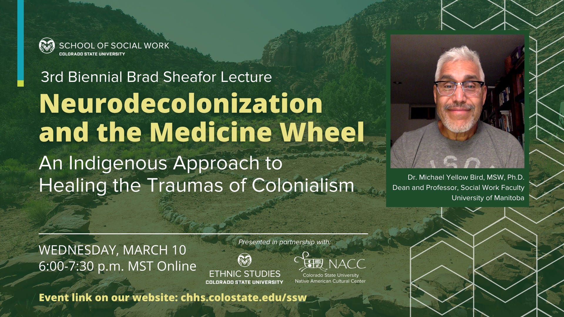 Flyer for Neurodecolonization and the Medicine Wheel