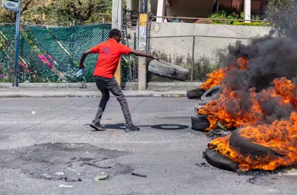 Fire in Haiti